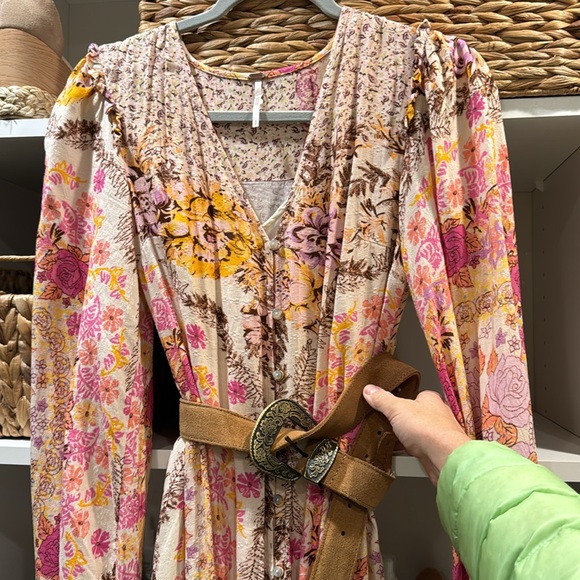 Free People Maxi Dress - Small - Boho - Floral - Picture 2 of 5